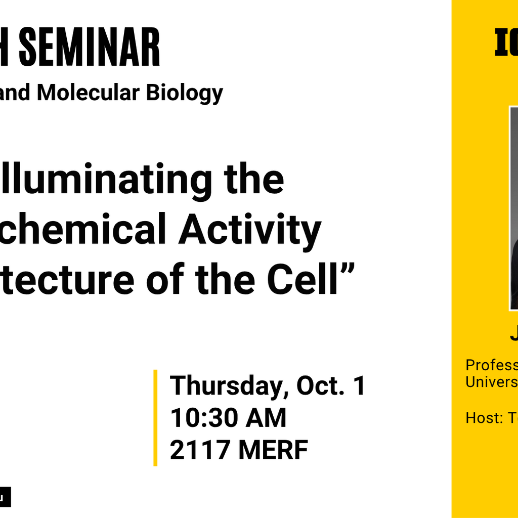Biochemistry Seminar: "Illuminating the Biochemical Activity Architecture of the Cell" promotional image